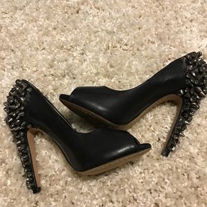 Sam Edelman studded Lorissa peep-toe pumps sz5